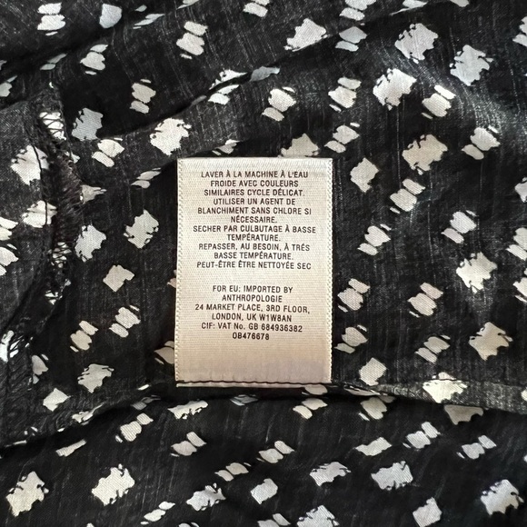 Anthropologie Maeve Lila Ruffle Tiered Button Down Tunic Top - Picture 7 of 8